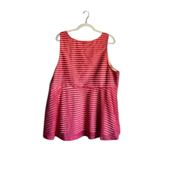 Torrid women’s size 4 top red tan lining sleeveless size 4x boho office party - Picture 3 of 13